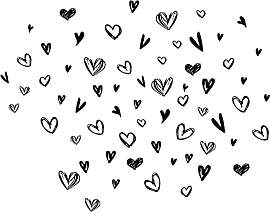 SUPERDANT 52 Stück Loving Hearts Wandtattoo