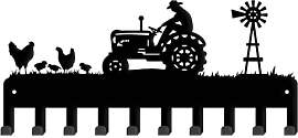 SUPERDANT Farm Metall Schlüsselhalter Traktor