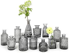 SUPMIND Knospenvasen-Set, 12 Stück, Schwarze