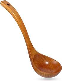Suppenkelle aus Holz, 27cm Länge Holz Löffel