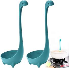 Suppenkelle, Blau großer Löffel für Suppe,2