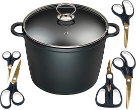 Suppentopf KING, schwarz, B:26cm H:18cm L:33cm