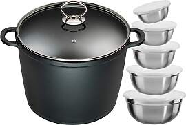 Suppentopf KING, schwarz, B:26cm H:18cm L:33cm