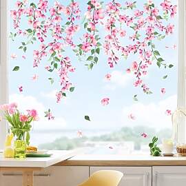 Supzone Fensterbilder Blumen Frühling Sommer