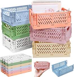 SUQ 6 Pcs Mini Fodable Aufbewahrungskörbe,