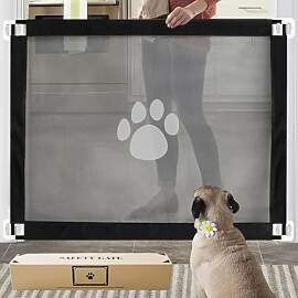 SUQ Hunde Treppenschutzgitter mit Eisenrohren, 100 