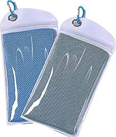 SuTe 2 Pack Kühlhandtuch, 90 x 30cm Cooling Towel 