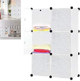 Suusolny DIY Garderobe Kleiderschrank Regalsystem