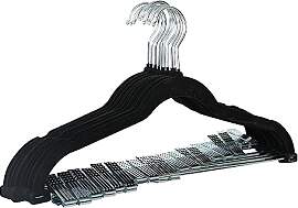 SVITA 10er Set Kleiderbügel Hosenbügel mit Clips 