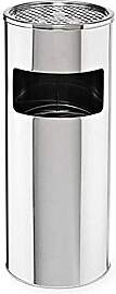 SVITA Standaschenbecher 30 Liter Edelstahl silber