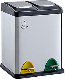 SVITA TC2X8 Mülleimer 16 Liter 2x8L doppelt