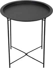 SVITA THEBE Beistelltisch Metall rund Nachttisch