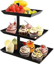 SVUPUE 360° Rotierend Kuchenschale Snackhalter
