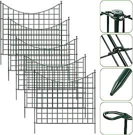 SWANEW Teichzaun Gartenzaun,Zaun Teich 33 tlg 15