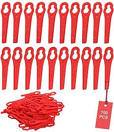 SWAWIS 100 Stücke Rasentrimmer Messer Rot