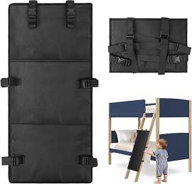 SWAWIS Schwarz Hochbett Leiter Schutz Faltbares,