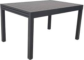 sweeek - Ausziehbarer Gartentisch aus Aluminium, 8 
