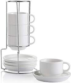Sweejar Home Porzellan Cappuccino Tassen mit