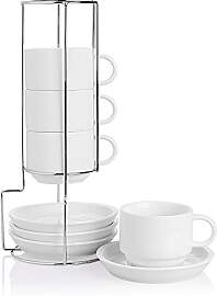 Sweejar Home Porzellan Espressotassen mit