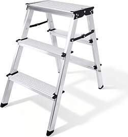 Sweetcrispy Leiter, Trittleiter, Aluminium