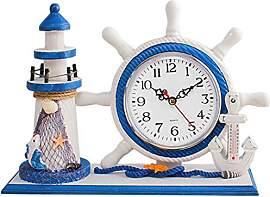SWHONG Holz Mediterrane Kunstuhr Shabby Chic