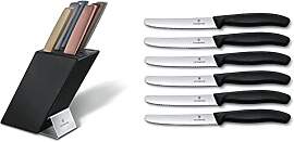 Swiss Modern Messerblock, 6-teilig, Farbig,