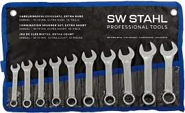 SW-Stahl 00840L Gabelringschlüsselsatz 10-19 mm
