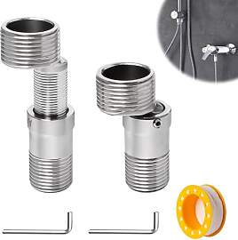 Sxutop 2 Stück Duscharmatur Adapter Verstellbar