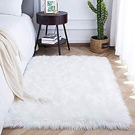 SXYHKJ Faux Lammfell Schaffell Teppich