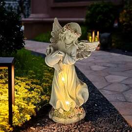 Syfunlv Solar Engel Garten Figuren,Little Engel