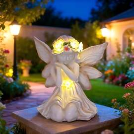 Syfunlv Solar Engel Garten Figuren,Little Engel