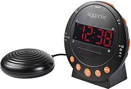 sygonix SY-5266562 Elektronik Wecker Schwarz