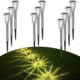 sylvwin LED Solarleuchten Garten, Solarlampen für 