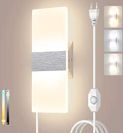 Sytmhoe Schlafzimmer Dimmbar Wandlampe Mit