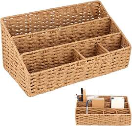 SYUTBOU Natur Gewebter Schreibtisch Organizer, 33