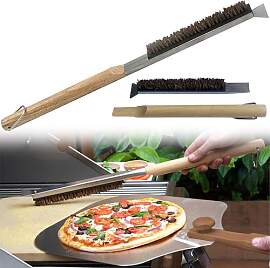 SYXLS Pizzabürste aus rostfreiem Stahl, Mit Einem 