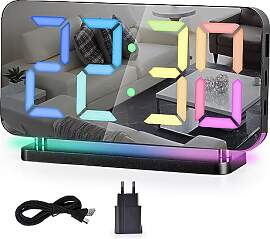 SZELAM Digitaler Wecker, RGB-Wecker für den