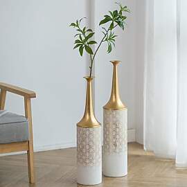 Sziqiqi Weiß Hoch Boden Vase Set - 66/60cm Extra