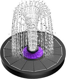 SZMP Solar Springbrunnen für außen 3.5W, Runden