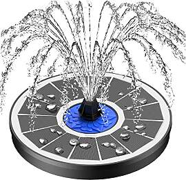 SZMP Solar Springbrunnen für Außen mit 3.5W Glas 