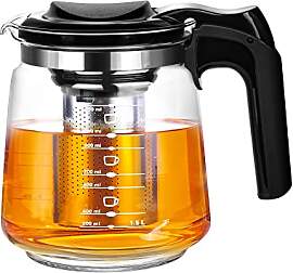 T24 Teekanne aus Glas mit Siebaufsatz