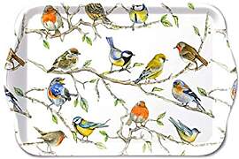 Tablett Birds Meeting Vogeltreffen 13x21cm Melamin 