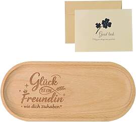 Tablett mit Gravur, Freundschaft Geschenke Beste