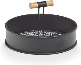 Tablett ZELLER PRESENT, schwarz, H:11,6cm Ø:20cm, 