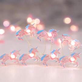 Taechalingo Einhorn Lichterketten,2M 20LED Einhorn 