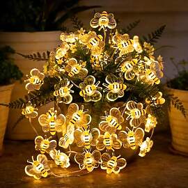 Taechalingo Lichterkette Bienen,2M 20LED Biene
