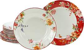 Tafelservice CREATABLE "Crimson Bunt, Service 