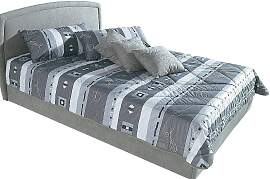 Tagesdecke, grau, B:215cm L:225cm, Polyester,
