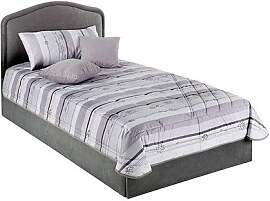 Tagesdecke, grau, B:235cm L:225cm, Polyester,