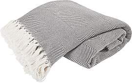 Tagesdecke PRIMERA "Fransen", grau